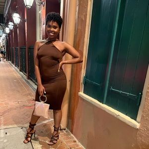 Brown Bodycon Dress